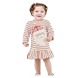 パジャマ キッズ ワンピース 子供服 寝巻き 女の子 長袖パジャマ 9ヶ月-6歳ルームウェア クリスマス トナカイ柄 ガール highdas