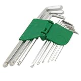 1.5ミリメートル、10ミリメートルボールエンドLはグリーンホルダーW六角キーツールレンチ9個を形