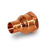 Everflow Supplies ccfa0250メスアダプタ継手with C X F接続 3/8" x 1/2" CCFA3812 1
