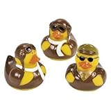 Fun Express Pilot Aviator Rubber Ducks (12 Count) [並行輸入品]