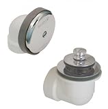 Watco Manufacturing 601-PP-PVC-BN 1.5-Inch Schedule 40 PVC Piping Push Pull Bath Waste Half Kit, Bru