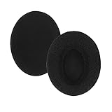 イヤーパッド FOR Sennheiser HD418 HD419 HD428 HD429 HD448 HD449 に対応 交換 用 ヘッドホンパッド 防止音漏れ防止 <1組 > なんしつ 高密度フォームRuiMi (ベロア/ブラック)