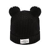 (プタス)Putars 子供用 帽子 ニット帽 ポンポン 七色 女の子 男の子 耳保護 防寒 防風 暖かい 冬 可愛い 新生児 記念日 プレゼント