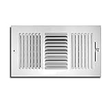 Truaire C103M 10X04(Duct Opening Measurements) 3-Way Supply 10-Inch by 4-Inch Sidewall or Ceiling Re