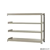 中量棚500kg 連結 幅150×奥行45×高さ120cm 4段 ニューアイボリー 500kg/段