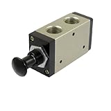 uxcell　機械弁　MV322PP　6.35mmPT　モメンタリ　3ウェイ　2ポジション