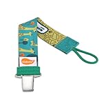 Ulubulu ウルブル Pacifier Clip おしゃぶり用ホルダー (Green Giraffe キリン（グリーン）)