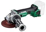 HiKOKI(旧日立工機) 18V コードレスディスクグラインダ 充電式 ブレーキ付き 砥石径125mm 蓄電池、充電器、ケース別売り 本体のみ G18DBBVL(NN)(L125)