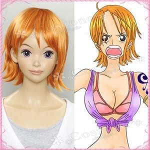 Amazon ワンピース One Piece ナミ 専用ネット付 ショートコスプレウイッグ コスプレ 仮装 通販