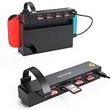 Alxum 2025年新登场 Switchカードリーダー 切り替え器 8-in-1 switch カードケース ソフトケース 多機能 Switch ゲームスイッチャー 複数のスイッチゲームリーダー Nintendo Switch/Switch OLED対応 スイッチゲームカードリーダー ゲームの切り替え用 設定不要 (ゲームカード読み取り用*4+収納用*4)