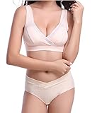 Snoneマタニティ セット 浅い ショーツ　産前　産後　妊婦 インナー　マタニティー　下着　ブラジャー　ブラジャーとパンツ