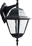 HomeStyle HS71007-31 One Light Medium Wall Lantern-Down/Die Cast in Black by Progress Lighting