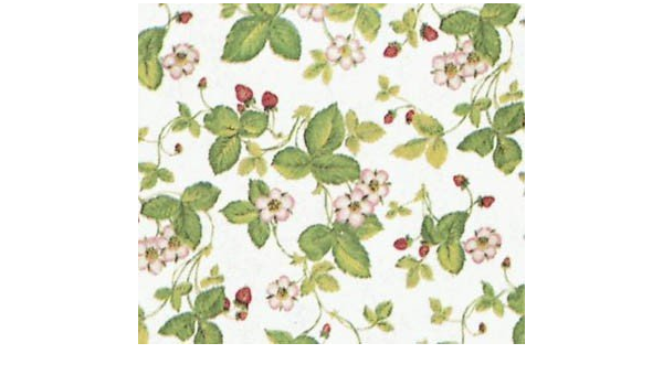 Amazon ドールハウスミニチュア3パック壁紙 Schumacher Wild Strawberry 家具 おもちゃ