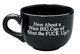 The gag-15オンスブラックセラミックコーヒーmug- Nice Big Cup of Shut The Fuck up-newホームSupplyメンテナンスストア