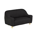 arne ミニソファー 2人掛け キッズソファ 子供用 布張り Petit 2P ブラック