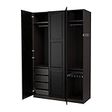【IKEA/イケア】PAX ワードローブ, ブラック ブラックブラウン, ウンドレダール ブラック