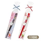 プチギフト 披露宴 お礼 退職 結婚式 二次会 ブルー 青 レッド 赤 ホワイト 白 和風箸 キャンディー付 10個組 OGT578