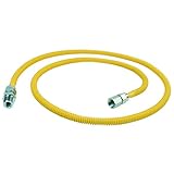 Brasscraft cssl87 – 60 P 3 / 8インチFIP x 3 / 8インチMIP X 36-inch Procoatガスアプライアンスコネクタに3 / 8インチod