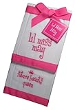 Lil Miss May Future Beauty Queen Baby Burp Bib Cloth Cotton Towel - Set of 2 by Mud Pie