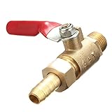 ILS - Brass PT1/4 Ball Valve Pneumatic High Pressure Safety Valve Two-way Outlet