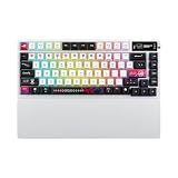 ASUSゲーミングキーボード/ROG Azoth X/75%カスタム/ホットスワップ対応ROG NXメカニカルスイッチV2/半透明昇華印刷キーキャップ/金属製トップカバー/ガスケットマウント/5層ダンピングフォーム/FR4ポジショニングプレート/南向きPCB/2.4GHz/トライモード接続/有機ELディスプレイ/3方向コントロールノブ/リストレスト/3段階角度調整/Mac対応/国内正規品