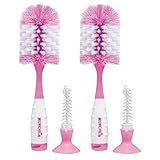 Munchkin Deluxe Bottle Brush, Set of 2, Pink by Munchkin [並行輸入品]