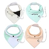 ソフトコットンベビーバンダナDrool Bibs 4パックギフトセットBurp Cloth Boys and Girls cbp-102 US サイズ: M カラー: グリーン