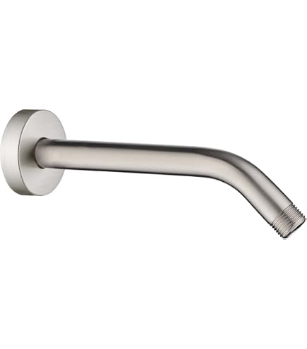 Lordear 10 Inch Shower Arm Extension - 304 Stainless Steel Rain Shower Head Arm With Flange, Chrome - View #10
