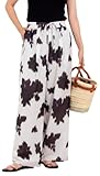 [ノーリーズ] ウォッシャブルぼかし花柄イージーワイドパンツ 4-0035-4-09-003 38 ホワイト系その他2