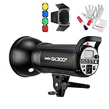 【1年保証】Godox SK300II スタジオ撮影 ストロボフラッシュライト300Ws GN65 150Wモデリングランプ 2.4Gワイヤ