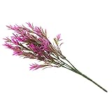 Flameer 装飾　造花　観賞植物　４色選択　人工春草　現実的　インテイア　オフィス　イベント　お祭り　高品質 - 紫