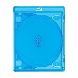 COMCOM BDケース(ブルーレイケース)6枚収納 Blurayロゴ付 【5個セット】 クリアブルー