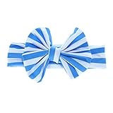 Domybest 子供ヘアバンド コットンのベルト かわいいバラ?びを飾る キャンディの色 ストライプ 写真小道具 出産祝い 誕生日 百日記念 良い弾力性 0-3歳に適して 7色