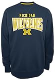 NCAA Michigan Wolverinesメンズ安全2クルーネックフリースシャツ, Small , Navy