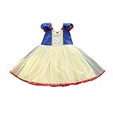 ワンピースドレス 女の子 ガールズ 女児　かわいいチュチュ風 スカートフォーマル ドレス 6サイズから選べる 誕生日 七五三 入学式に(ブルー+イェロー) (110)