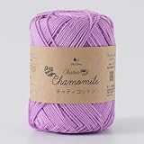 原ウール Knitworm 毛糸 1玉 チャティ コットンヤーン 中細 20g(約48m) 綿 yarn 春夏手編み糸 (4.グレープ)