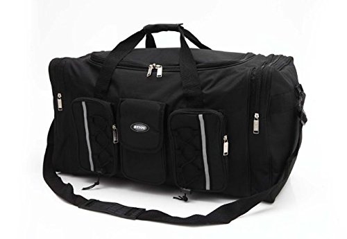 GABBIANO スポーツバッグ 大容量 69L 2way 防水 合宿 遠征 旅行 に最適です (ブラック)