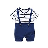 ベビー服　夏　女の子　男の子　キッズ　カバーオール　ロンパース　半袖　綿100％　カジュアル　通気性　可愛い　1-4歳 (80, ブルー)