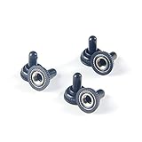 6x 6mm　黒ミニ　トグルスイッチ　ゴムカバーキャップ　防水ブーツ