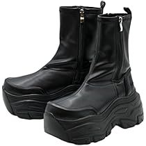 Amazon | [ヨースケ YOSUKE］ストレッチブーツ 厚底ブーツ