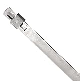 BAND-IT AU2159 Ultra-Lok 201 Stainless Steel Cable Ties, 1/4 Width, 35 Length, 10.5 Maximum Diameter