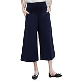 (ティアナ23)Tianna23 マタニティ ガウチョ ゆったり ワイドパンツ 産前産後 ネイビー M