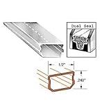 CRLクリア陽極酸化低プロファイル1 / 2 " Wideデュアルシール断熱ガラススペーサ – Qty 20 – 12 ft Long各