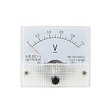 uxcell　アナログ電圧計　85C1　DC　0-1.0V　長方形　アナログ　ボルトパネルメーターゲージ