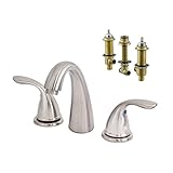Aqueous KT-20BV2BN Decorative J Roman Tub Kit with Rough-in Valve, Brushed Nickel [並行輸入品]