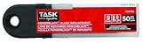 Task Tools T00733 Signature 9mm Power Snap-Off Utility Knife Blades, Black, 50-Pack [並行輸入品]