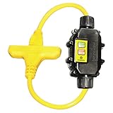 Ericson XG2-12-2TT Heavy Duty In-Line GFCI Cord Set, Auto Power Up, Molded NEMA 5-15 Plug/TriTap, 12