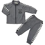 2016年 秋冬 アンパンマン ブリスター素材 ライン入り ジャージ 上下セット グレー◇95cm