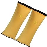 子供用 シートベルトカバー シートベルト枕 2個 セット キッズ ふわふわ 枕 ドライブ カーグッズ (イエロー)