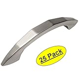 Cosmas 4563snサテンニッケルモダンキャビネットハードウェアハンドルプル – 3 "インチ( 76 mm )穴中心 – 25パック